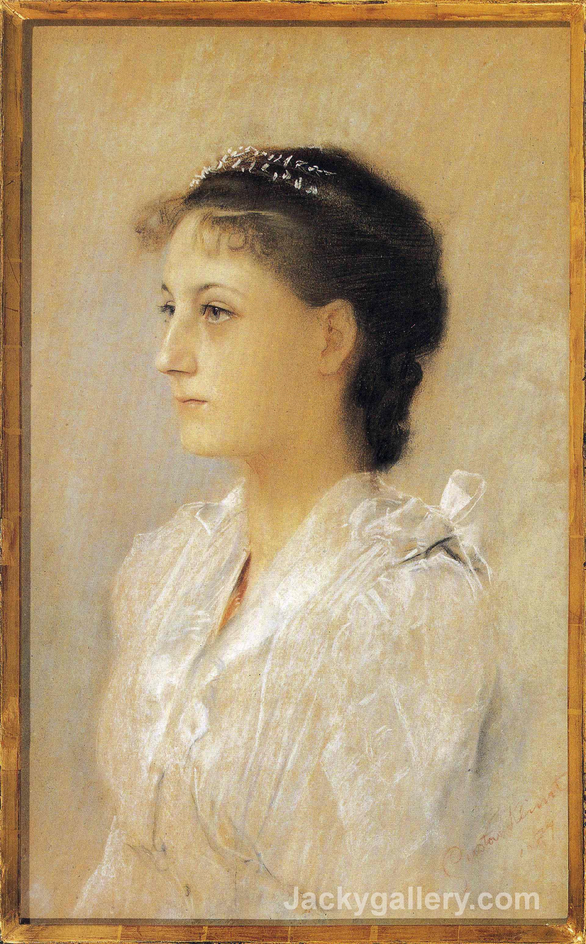 Emilie Floge,Aged 17 by Gustav Klimt paintings reproduction